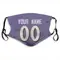 Custom Name & Number Purple Baltimore Ravens Face Mask