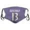 Devin Duvernay Name & Number Purple Baltimore Ravens Face Mask