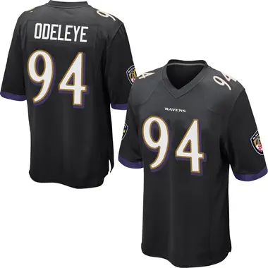 Men's Adedayo Odeleye Baltimore Ravens Jersey - Game Black