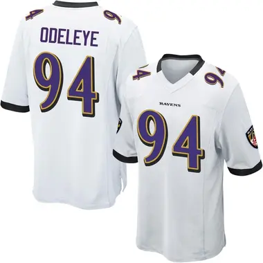 Men's Adedayo Odeleye Baltimore Ravens Jersey - Game White