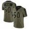 Men's Adisa Isaac Baltimore Ravens 2021 Salute To Service Jersey - Limited Olive