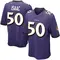 Men's Adisa Isaac Baltimore Ravens Team Color Jersey - Game Purple