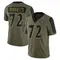 Men's Andrew Vorhees Baltimore Ravens 2021 Salute To Service Jersey - Limited Olive