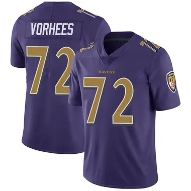 Men's Andrew Vorhees Baltimore Ravens Color Rush Vapor Untouchable Jersey - Limited Purple