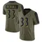 Men's Anthony Kendall Baltimore Ravens 2021 Salute To Service Jersey - Limited Olive