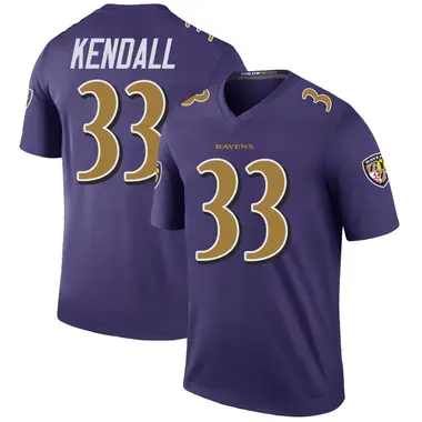 Men's Anthony Kendall Baltimore Ravens Color Rush Jersey - Legend Purple Big & Tall