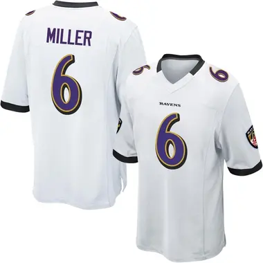 Men's Anthony Miller Baltimore Ravens Jersey - Game White