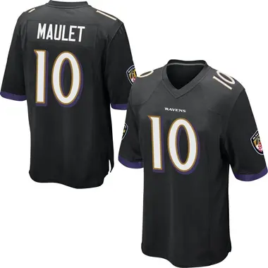 Men's Arthur Maulet Baltimore Ravens Jersey - Game Black