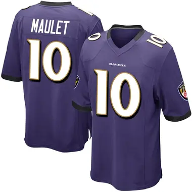 Men's Arthur Maulet Baltimore Ravens Team Color Jersey - Game Purple