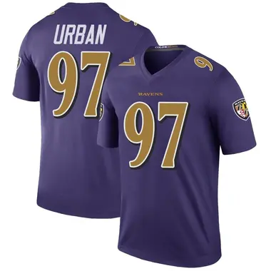 Men's Brent Urban Baltimore Ravens Color Rush Jersey - Legend Purple Big & Tall