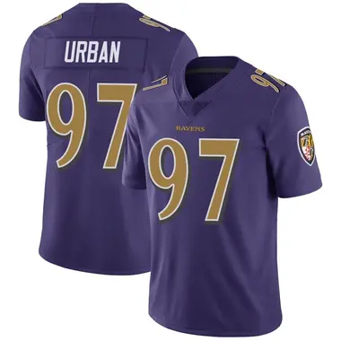 Men's Brent Urban Baltimore Ravens Color Rush Vapor Untouchable Jersey - Limited Purple