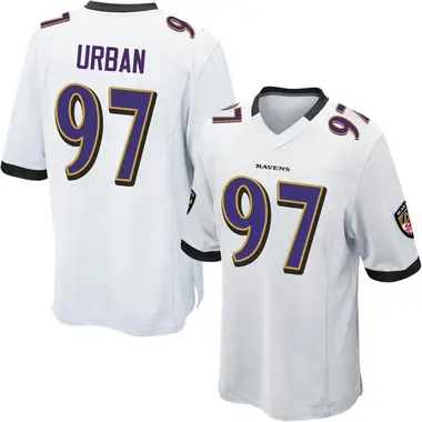 Men's Brent Urban Baltimore Ravens Jersey - Game White