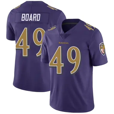 Men's Chris Board Baltimore Ravens Color Rush Vapor Untouchable Jersey - Limited Purple