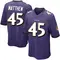 Men's Christian Matthew Baltimore Ravens Team Color Jersey - Game Purple