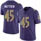 Men's Christian Matthew Baltimore Ravens Team Color Vapor Untouchable Jersey - Limited Purple