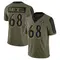 Men's C.J. Ravenell Baltimore Ravens 2021 Salute To Service Jersey - Limited Olive