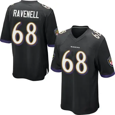 Men's C.J. Ravenell Baltimore Ravens Jersey - Game Black