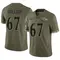 Men's Corey Bullock Baltimore Ravens 2022 Salute To Service Jersey - Limited Olive