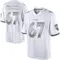 Men's Corey Bullock Baltimore Ravens Platinum Jersey - Limited White