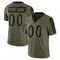 Men's Custom Baltimore Ravens 2021 Salute To Service Jersey - Limited Olive