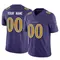 Men's Custom Baltimore Ravens Vapor F.U.S.E. Jersey - Limited Purple