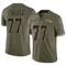 Men's Daniel Faalele Baltimore Ravens 2022 Salute To Service Jersey - Limited Olive