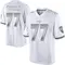 Men's Daniel Faalele Baltimore Ravens Platinum Jersey - Limited White