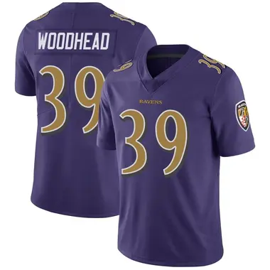 Men's Danny Woodhead Baltimore Ravens Color Rush Vapor Untouchable Jersey - Limited Purple