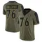 Men's Darrian Dalcourt Baltimore Ravens 2021 Salute To Service Jersey - Limited Olive