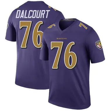 Men's Darrian Dalcourt Baltimore Ravens Color Rush Jersey - Legend Purple Big & Tall