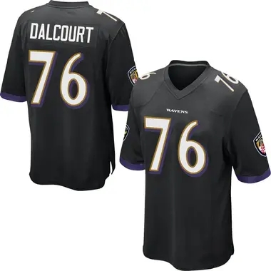 Men's Darrian Dalcourt Baltimore Ravens Jersey - Game Black