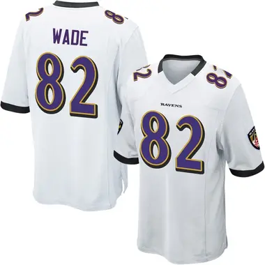 Men's Dayton Wade Baltimore Ravens Jersey - Game White