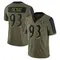 Men's Deadrin Senat Baltimore Ravens 2021 Salute To Service Jersey - Limited Olive