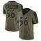 Men's Deion Jennings Baltimore Ravens 2021 Salute To Service Jersey - Limited Olive