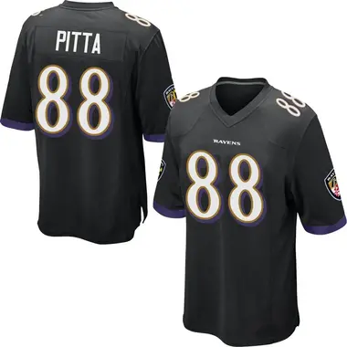 Men's Dennis Pitta Baltimore Ravens Jersey - Game Black