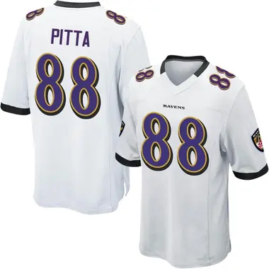 Men's Dennis Pitta Baltimore Ravens Jersey - Game White