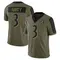 Men's Deonte Harty Baltimore Ravens 2021 Salute To Service Jersey - Limited Olive