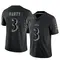 Men's Deonte Harty Baltimore Ravens Reflective Jersey - Limited Black