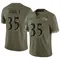 Men's Desmond King II Baltimore Ravens 2022 Salute To Service Jersey - Limited Olive