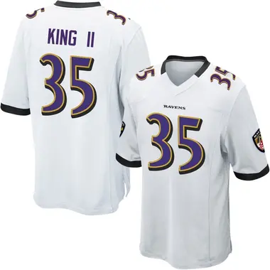 Men's Desmond King II Baltimore Ravens Jersey - Game White