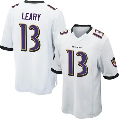 Men's Devin Leary Baltimore Ravens Jersey - Game White