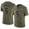 Men's Jalyn Armour-Davis Baltimore Ravens 2022 Salute To Service Jersey - Limited Olive