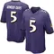 Men's Jalyn Armour-Davis Baltimore Ravens Team Color Jersey - Game Purple