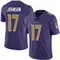 Men's Josh Johnson Baltimore Ravens Team Color Vapor Untouchable Jersey - Limited Purple