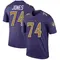 Men's Josh Jones Baltimore Ravens Color Rush Jersey - Legend Purple Big & Tall