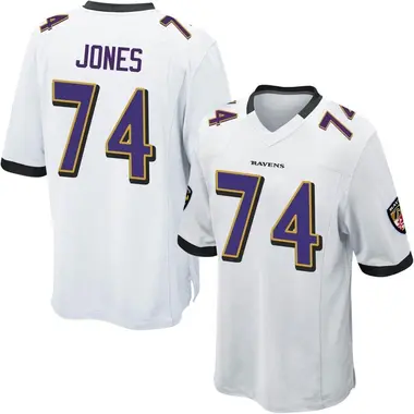 Men's Josh Jones Baltimore Ravens Jersey - Game White