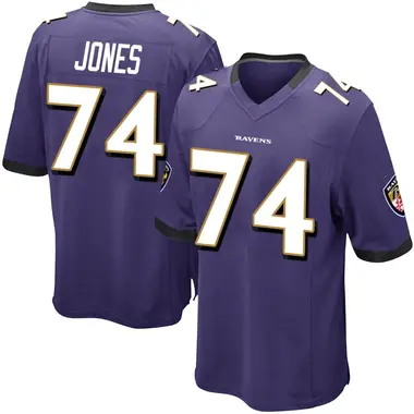 Men's Josh Jones Baltimore Ravens Team Color Jersey - Game Purple