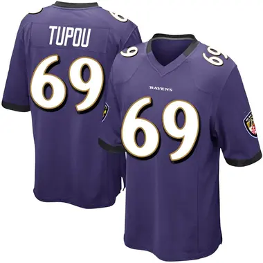 Men's Josh Tupou Baltimore Ravens Team Color Jersey - Game Purple