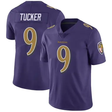 Men's Justin Tucker Baltimore Ravens Color Rush Vapor Untouchable Jersey - Limited Purple