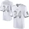 Men's Keaton Mitchell Baltimore Ravens Platinum Jersey - Limited White